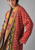 Repurposed Kantha Coat | Reds