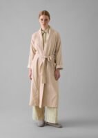 Soft Double Faced Cotton Gown | Soft Heather/Celery