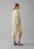 Nova Stripe Flannel Nightshirt | Ecru/Celery