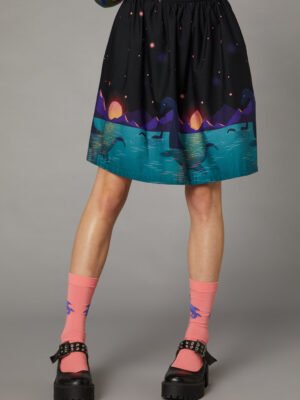 Loch Ness Print Skirt