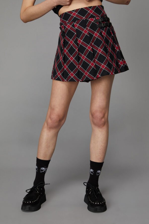 Batty Goth Tartan Skort