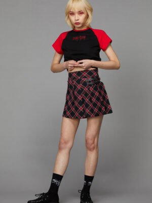 Batty Goth Tartan Skort