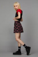 Batty Goth Tartan Skort