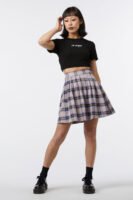 Outsider Tartan Pleat Skirt