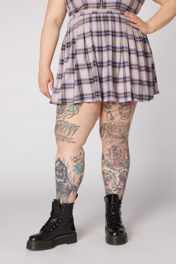 Outsider Tartan Pleat Skirt