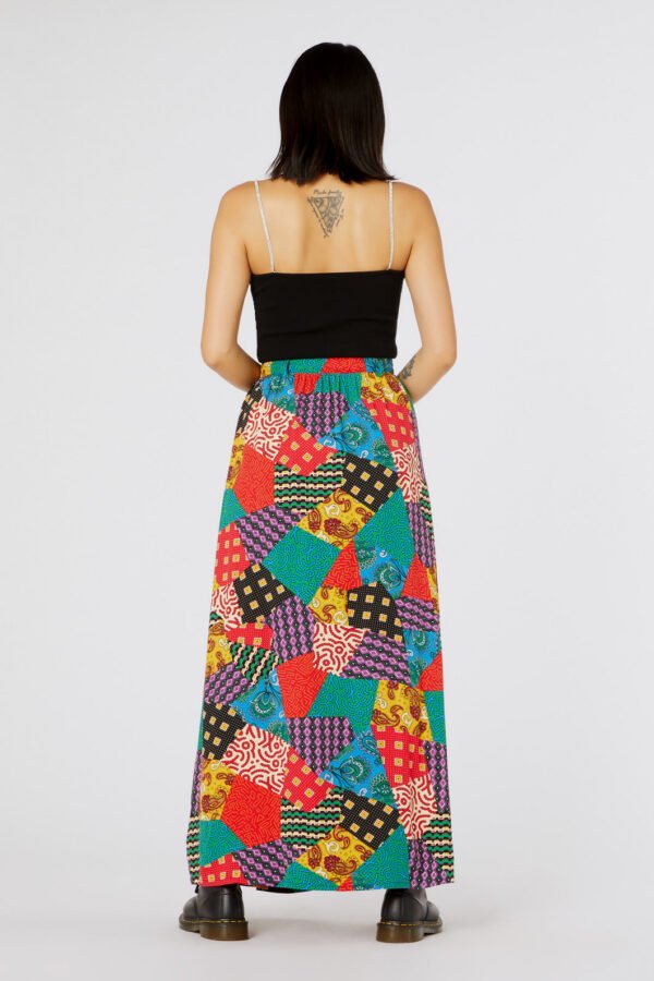 Patchwork Viscose Skirt