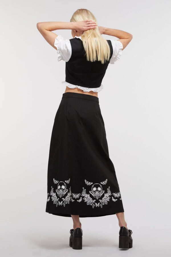 Skull Border Circle Skirt