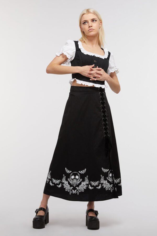 Skull Border Circle Skirt